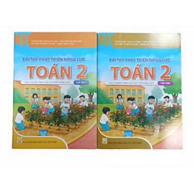 Combo Bài Tập Phát Triển Năng Lực Toán Lớp 2 Tập 1+2 (HEID)