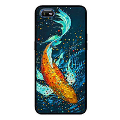 Ốp Lưng in cho Oppo A1K Mẫu Cá Koi Vàng - Hàng Chính Hãng