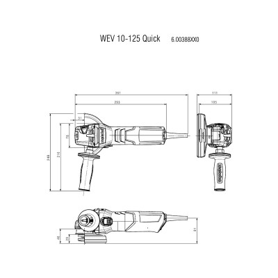 Máy Mài Góc Metabo WEV 10-125 QUICK