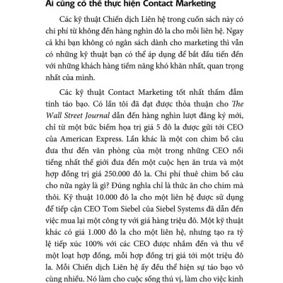 Contact Marketing - Nghệ Thuật Chinh Phục Khách Hàng