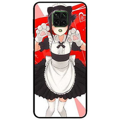 Ốp lưng dành cho Xiaomi Redmi Note 9s - Note 9 Pro - Note 9 Promax mẫu Cô Gái Mèo