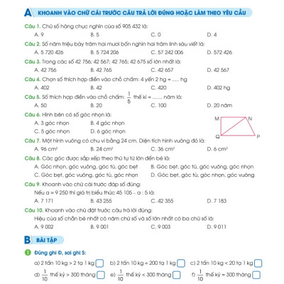 Phiếu Bài Tập Cuối Tuần Toán 4 (35 Tuần Học) - MEGA