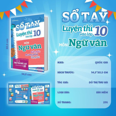 Sách - Sổ Tay Luyện Thi Vào Lớp 10 Môn Ngữ Văn - Megabook