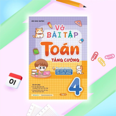 Sách - Vở Bài Tập Toán Tăng Cường Lớp 4 - Tập 2 - Theo Sách Giáo Khoa Kết Nối Tri Thức Với Cuộc Sống - Megabook