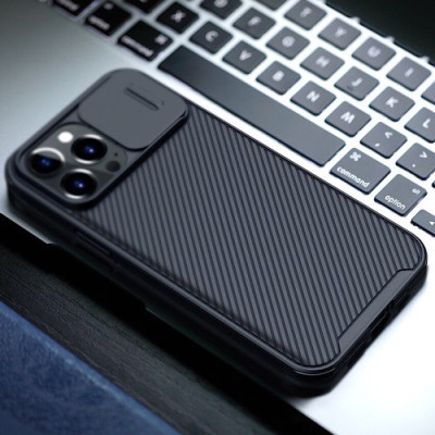 Ốp lưng dành cho iPhone 14 Pro Max hiệu Nillkin Defend Camera Chống sốc - Hàng nhập khẩu