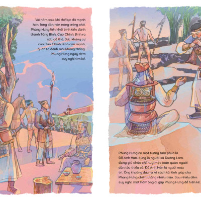 Lịch Sử Việt Nam Bằng Tranh - Mai Đế-Phùng Vương - Bản Màu - Bìa Cứng