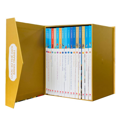 (Boxset – in màu) LƯỢC SỬ THẾ GIỚI BẰNG TRANH (17 Cuốn) – Li Zheng - Nxb Kim Đồng 