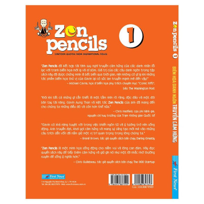 Sách Zen Pencils Tập 1 Biếm Họa Danh Ngôn Truyền Cảm Hứng - Bản Quyền