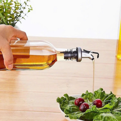 Vòi Rót Dầu Ô Liu, Nước Tương, Nước Mắm, Có Nắp Chặn Tiện Dụng Khi Nấu Ăn, Vòi Rót Rượu Nắp Cao Su Chắc Chắn