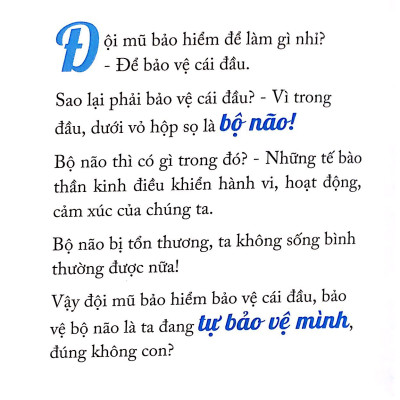 Nói sao cho con hiểu: Câu chuyện mũ bảo hiểm và tự bảo vệ mình