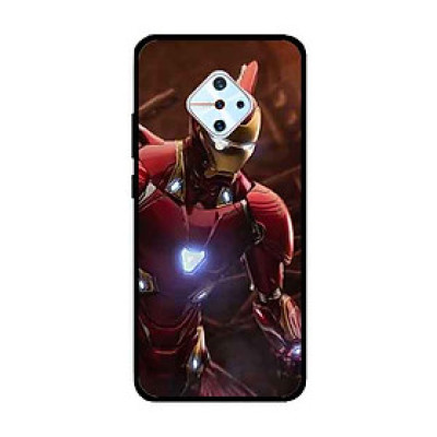 Ốp Lưng in cho Vivo S1 Pro/ Vivo V17 Mẫu Người Sắt Nền Đỏ - Hàng Chính Hãng
