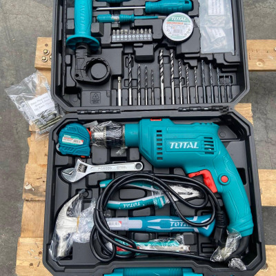 BỘ ĐỒ NGHỀ CÓ MÁY KHOAN BÚA 115 CHI TIẾT TOTAL THKTHP1152C - HÀNG CHÍNH HÃNG