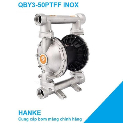 Máy bơm màng khí nén thân Inox 304, QBY3-50PTFF
