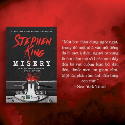 Sách - Misery - Chiếc Máy Đánh Chữ Đẫm Máu Ở Vùng Núi Tuyết - Stephen King - 1980 Books