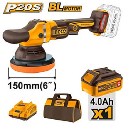 [CHÍNH HÃNG ]Máy đánh bóng dùng pin 20V- 150mm  (không kèm pin và sạc) INGCO