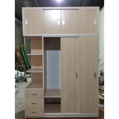 tủ nhựa - tủ quần áo 4 cánh trượt 2 tầng tiện lợi