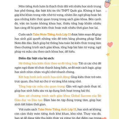 Sách - Takenote Tiếng Anh Lớp 11