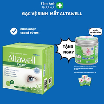 Gạc mắt Altawell lau mắt, vệ sinh - Altawell Eyelid Cleansing Wipes