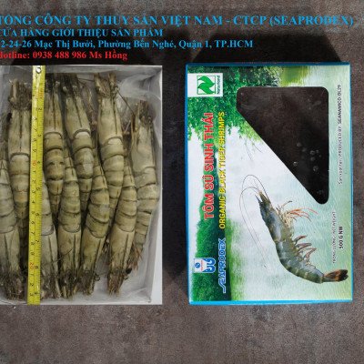 Tôm sú nguyên con sinh thái Seaprodex kích cỡ 10 con/hộp, 500gr