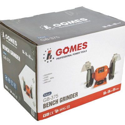 MÁY MÀI 2 ĐÁ 200MM 375W GOMES GB-375 - HÀNG CHÍNH HÃNG