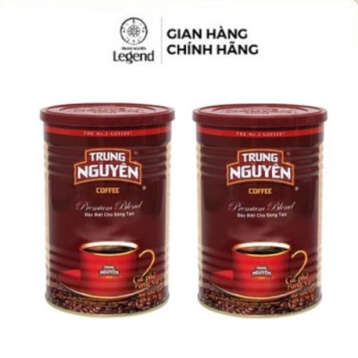 Cà Phê Rang Xay Pha Phin Premium Blend Trung Nguyên Legend - Lon 425gr (Vị đậm, thơm lâu, cafein thấp)