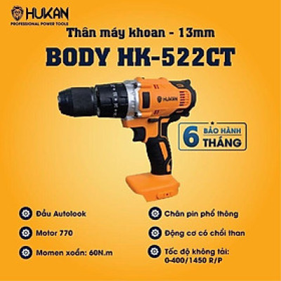 THÂN MÁY KHOAN 13MM  BODY HK-522CT HUKAN - HÀNG CHÍNH HÃNG