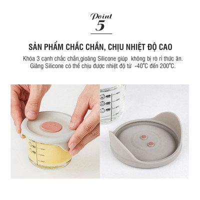 Hộp đựng thức ăn cho bé Lock&Lock có vạch chia 230ml x 3 hộp LLG508S3 - Tặng Kèm Ống Hút Inox Và Cọ Rửa Ống Hút