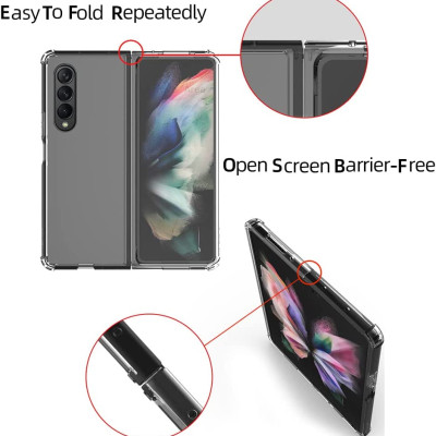 Ốp lưng Maqsafe cho Samsung Galaxy Z Fold 4 chống sốc trong suốt hỗ trợ sạc Maqsafe hiệu Likgus Maqsafe Magetic Case siêu mỏng 1.5mm, độ trong tuyệt đối, chống trầy xước, chống ố vàng, tản nhiệt tốt - hàng nhập khẩu