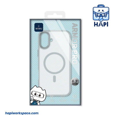 Ốp Lưng hàng chính hãng WiWU Armor Pro Wi-FGG-012 có vòng từ tính cho iP 17/17 Pro Max