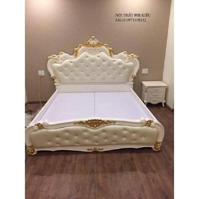 combo bộ giường tủ tân cổ điển 01