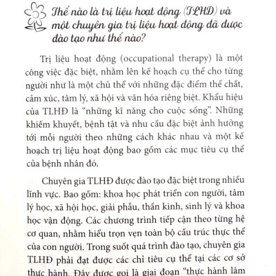 Hướng Dẫn Cha Mẹ Thực Hành Trị Liệu Hoạt Động Cho Trẻ Tự Kỷ (Tái Bản 2024)