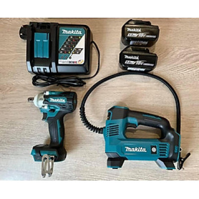 BỘ SẢN PHẨM (DMP180+DTW300)(18V) MAKITA DLX2424JX1 (02 PIN 18V 01 ĐẾ SẠC 01 VALI ĐỰNG MAKPAC) - HÀNG CHÍNH HÃNG