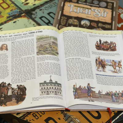 (Bìa cứng in màu toàn bộ) LƯỢC SỬ VỀ CÁC NGUYÊN TỐ – Tom Jackson – Vũ Hương dịch -Á Châu Books – NXB Lao Động