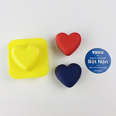 Khuôn 3D trái tim chơi bột nặn đất nặn an toàn