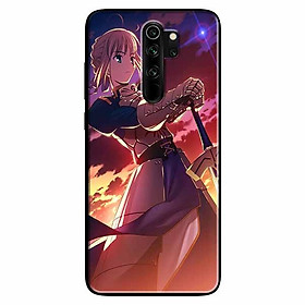 Ốp lưng in cho Xiaomi Redmi Note 8 Pro Cô Gái và Kiếm