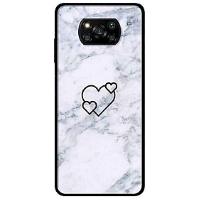 Ốp lưng dành cho Xiaomi Poco X3 mẫu Ba Trái Tim