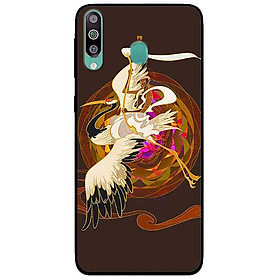 Ốp lưng dành cho Samsung M30 mẫu Hạc Trắng Đen