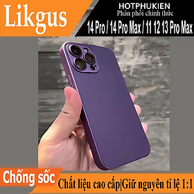Ốp lưng độ cho iPhone 11 Pro Max / 12 Pro Max / 13 Pro Max / cho iPhone 14 Pro / 14 Pro Max lên thành 14 Pro Max hiệu Likgus Tranform Case (siêu mỏng 1.5mm, mặt lưng siêu mềm mịn, có gờ bảo vệ camera) - Hàng nhập khẩu