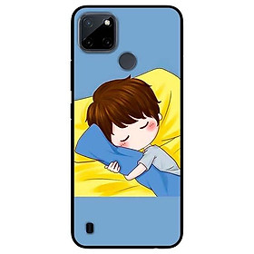 Ốp lưng dành cho Realme C21Y - C25Y mẫu Anime Couple Ngủ