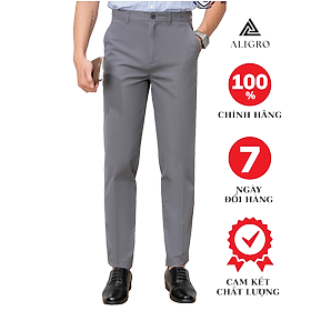  Quần kaki nam công sở màu ghi đậm ALGK058