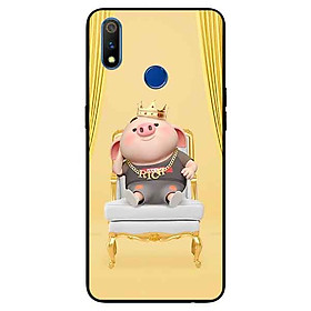 Ốp lưng in cho Realme 3 Mẫu Heo Vua