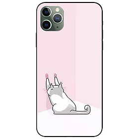 Ốp lưng in cho Iphone 11 Pro Max Mẫu Mèo Cào