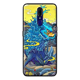 Ốp in cho Oppo F11 Rồng Xanh Nền Vàng - Hàng chính hãng