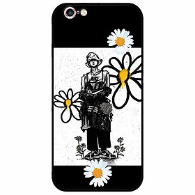 Ốp lưng in cho Iphone 6 Plus/ 6s Plus Mẫu Chàng Trai Hai Hoa Cúc