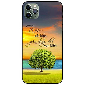 Ốp lưng in cho Iphone 11 Pro Mẫu Tâm Bất Biến
