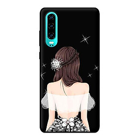 Ốp in cho Huawei P30 Cô Gái Áo Trắng - Hàng chính hãng