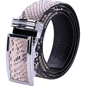 Thắt Lưng Nam Da Trăn Bản Lớn Huy Hoàng HT4315 - Trắng