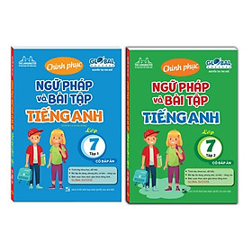 Sách - Combo 2 cuốn GLOBAL SUCESS - Chinh phục ngữ pháp và bài tập tiếng anh lớp 7 tập 1 + tập 2 (có đáp án)