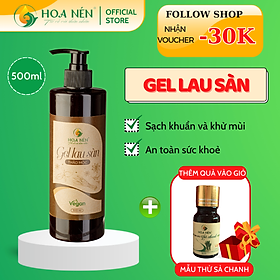 Gel lau sàn thảo mộc 500ml - Hoa Nén - vegan- Đuổi muỗi,  an toàn sức khoẻ