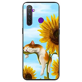 Ốp lưng in cho Realme 5 Mẫu Mèo Ngủ